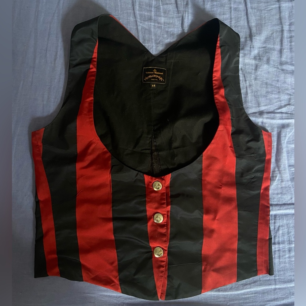 Vivienne Westwood underbust striped corset vest